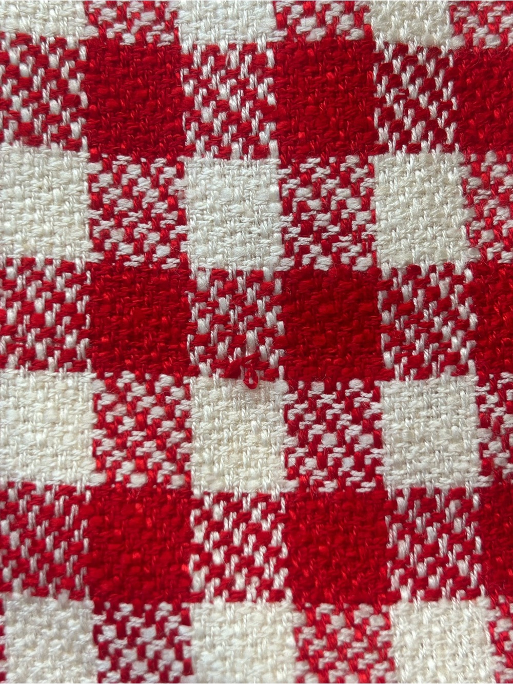 VTG 1980s Liz Claiborne Gingham Skirt Sz 10 Red White Checked Rayon Silk Lined - Picture 4 of 11
